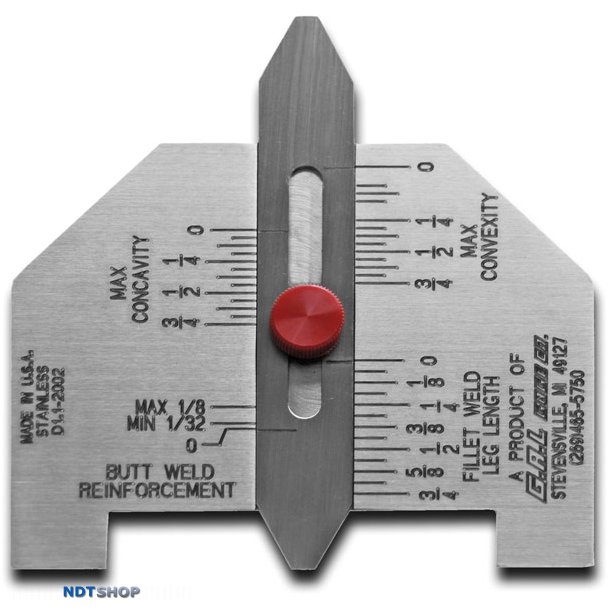 Automatic Weld Size Weld Gage - Weld Measuring Gauges - NDTvendor.com