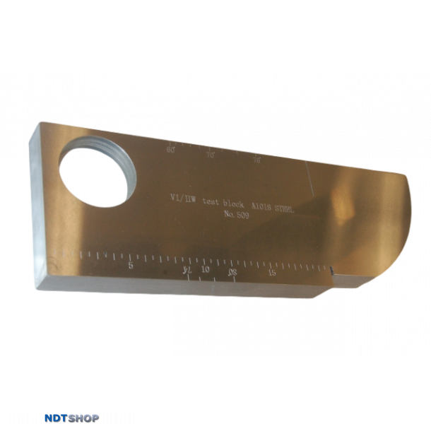 Reference Block Swref2 V1/25mm reference block - Reference Test Blocks - NDTvendor.com